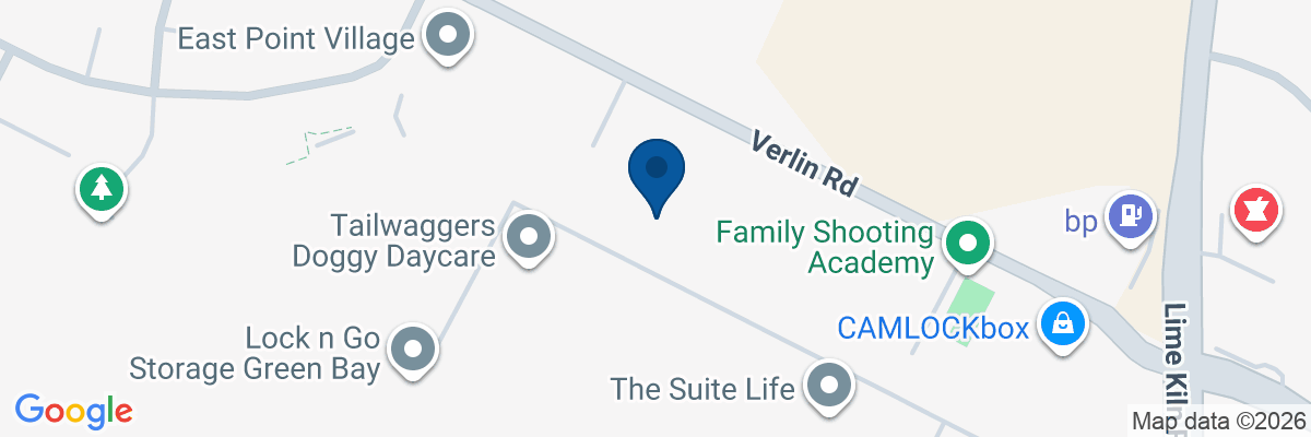 Map showing facility locations