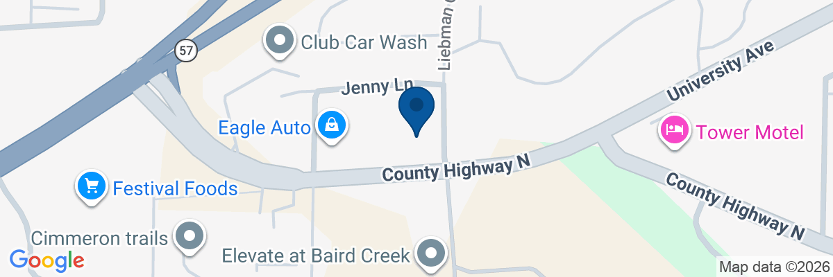 Map showing facility locations