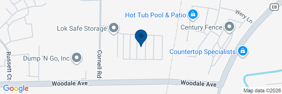 Map showing facility locations