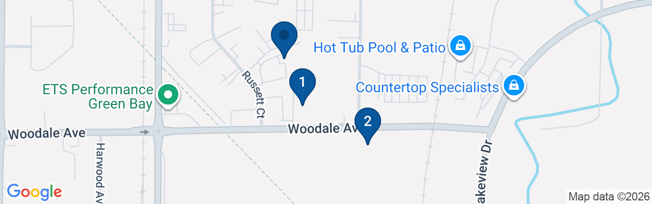 Map showing facility locations