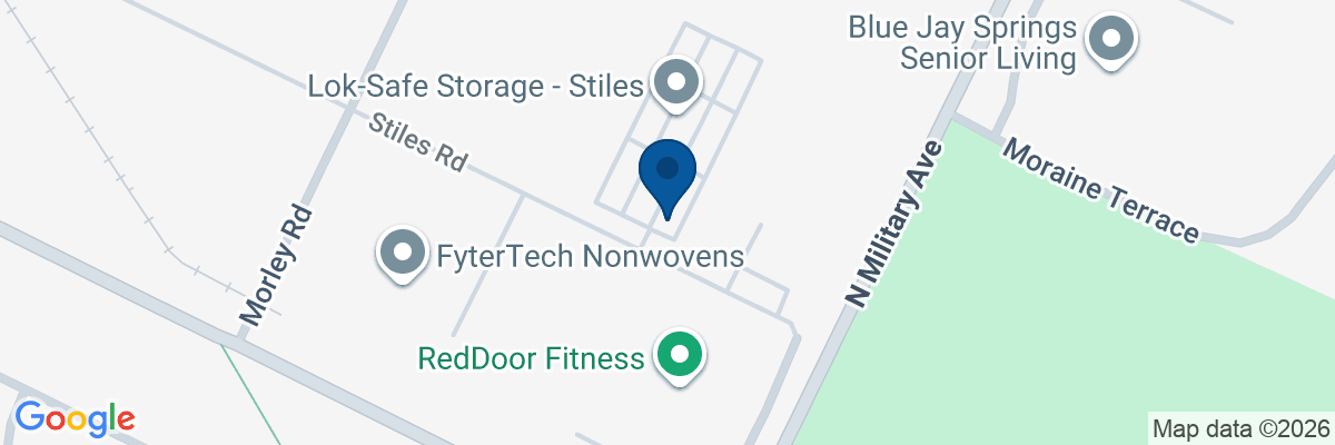 Map showing facility locations