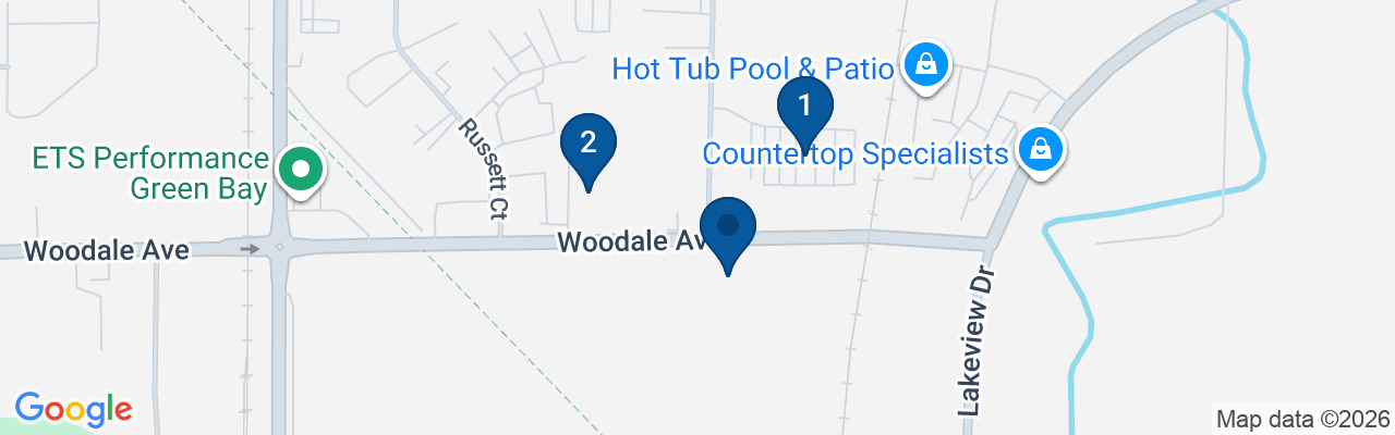 Map showing facility locations