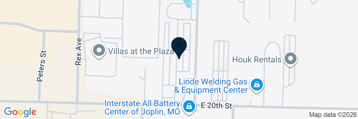 Map showing facility locations