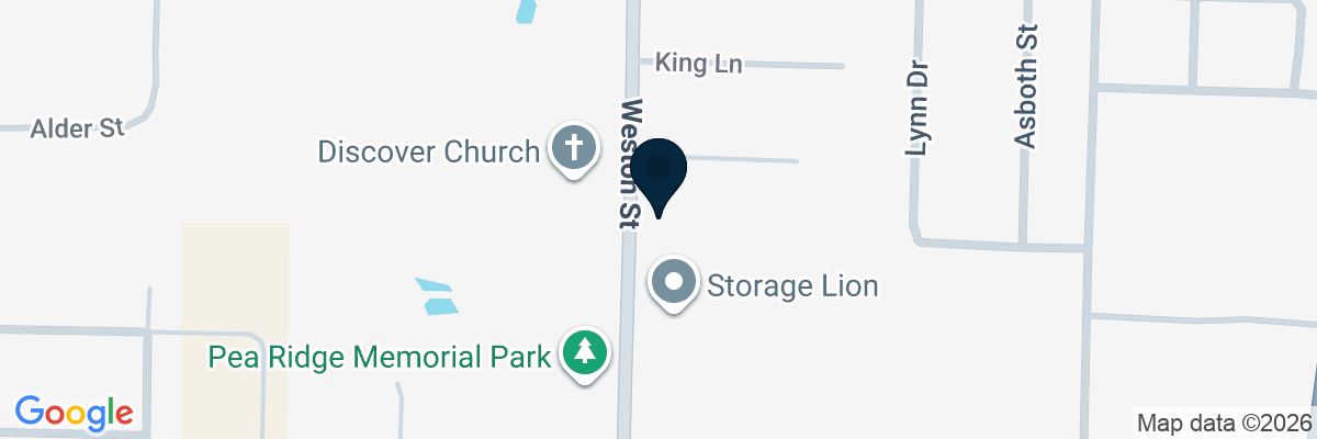 Map showing facility locations