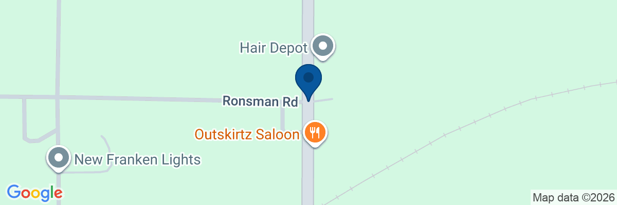 Map showing facility locations