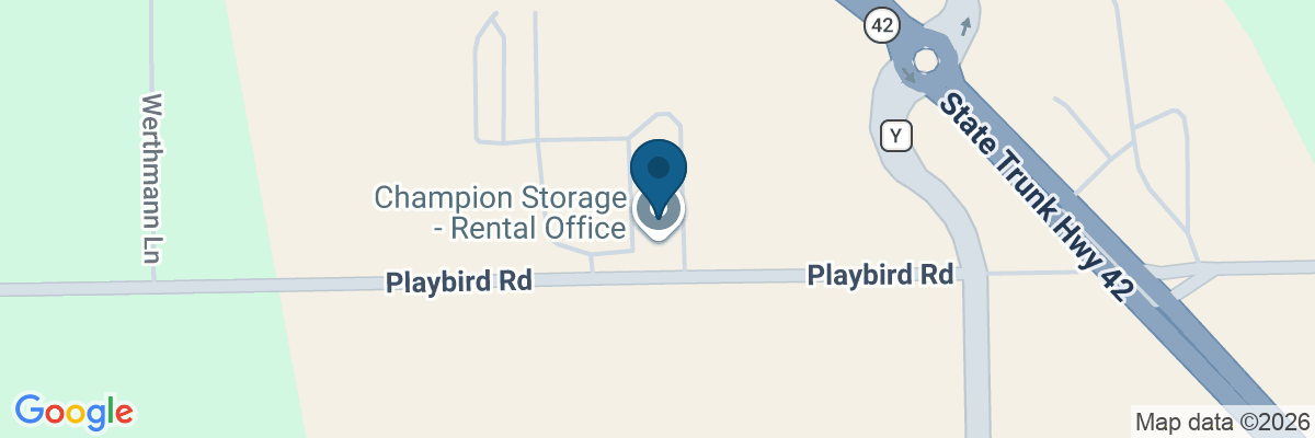 Map showing facility locations