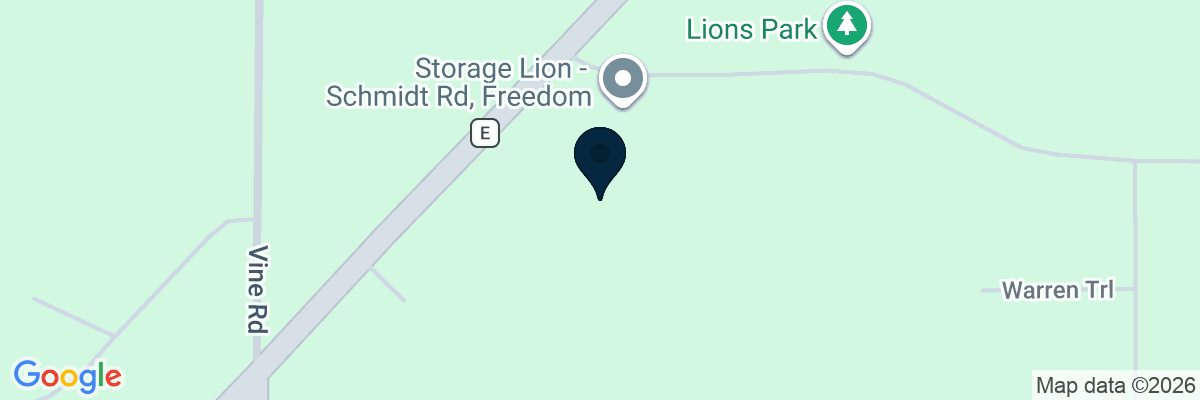 Map showing facility locations