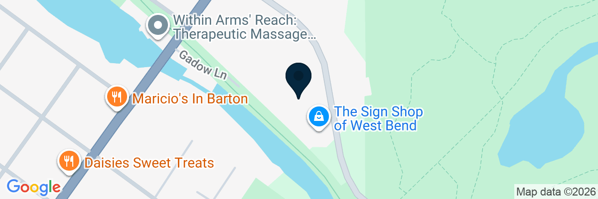 Map showing facility locations