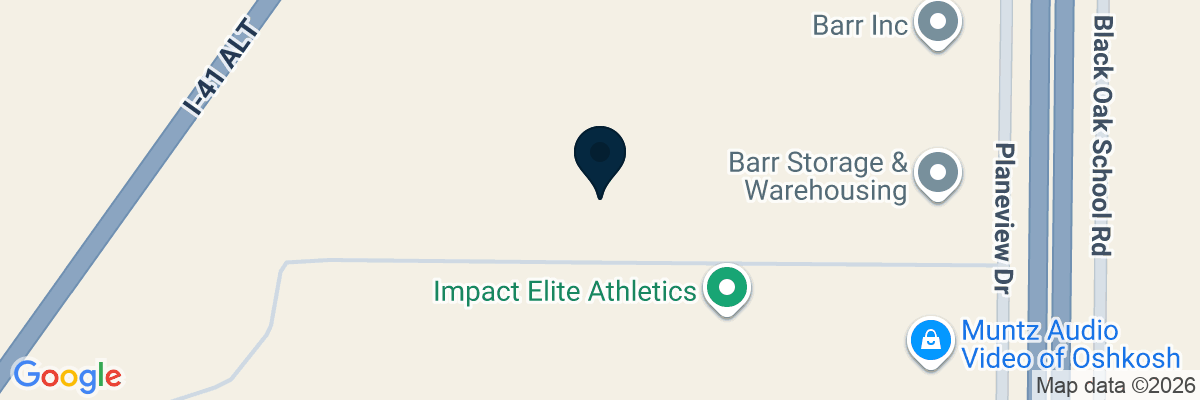 Map showing facility locations