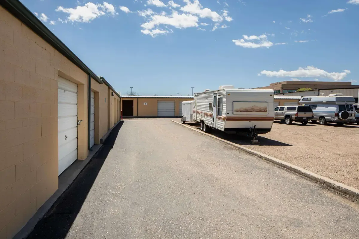 Boat camper rv parking at self storage facility