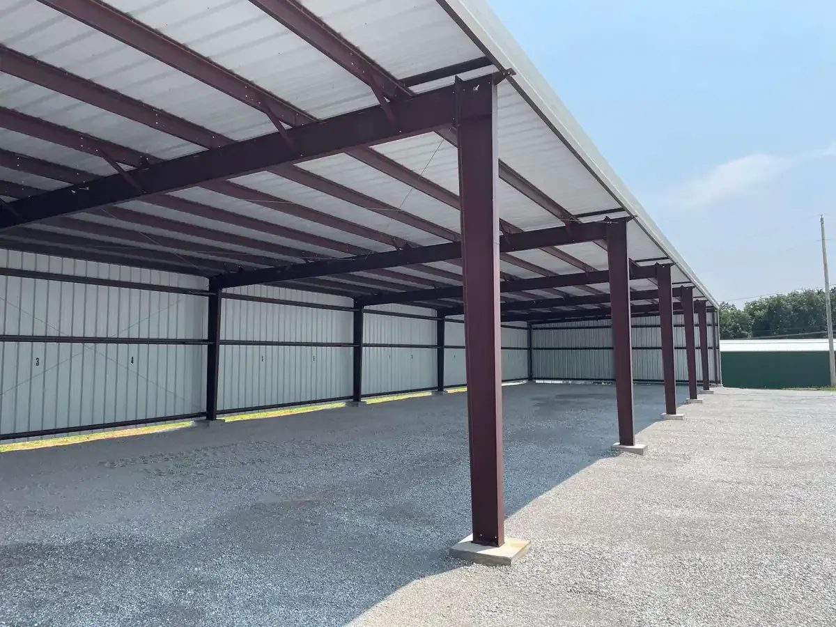 Covered boat rv storage facility