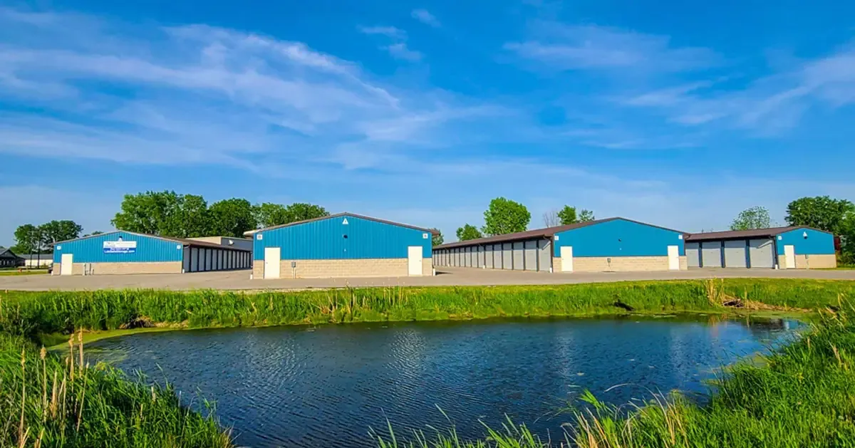 Multiple drive up self storage buildings