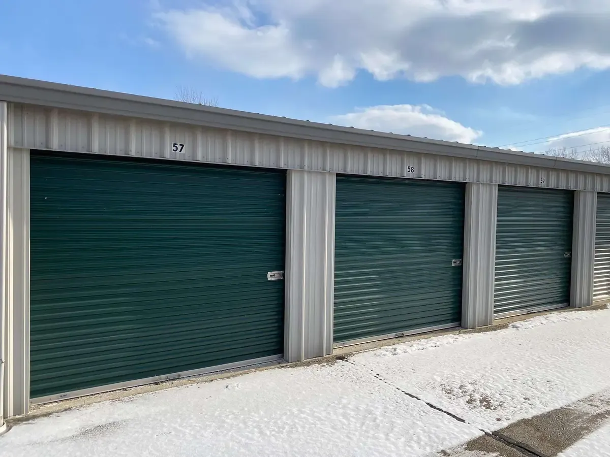 Multiple drive up self storage units with easy access