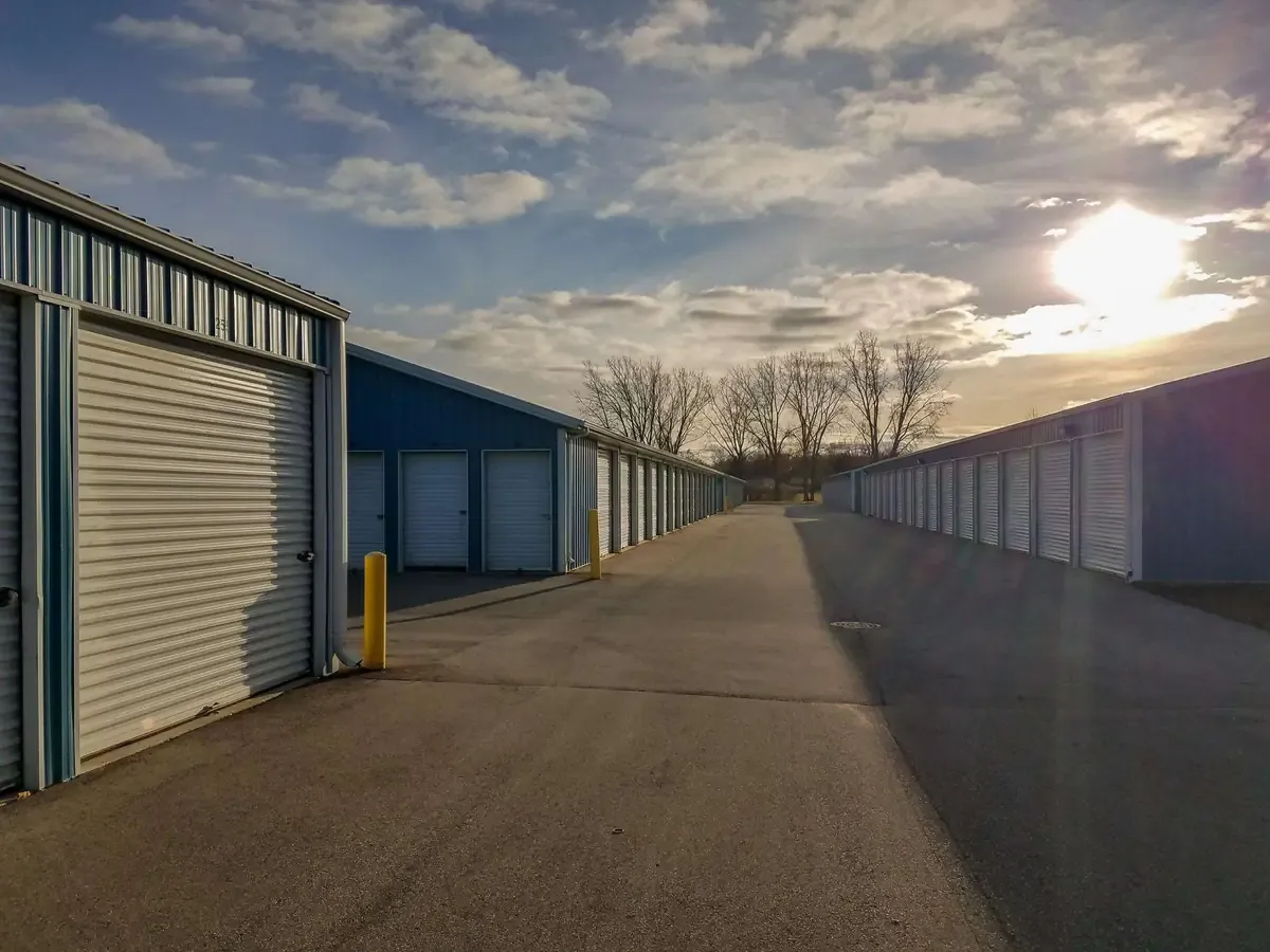 Multiple self storage units with drive up access
