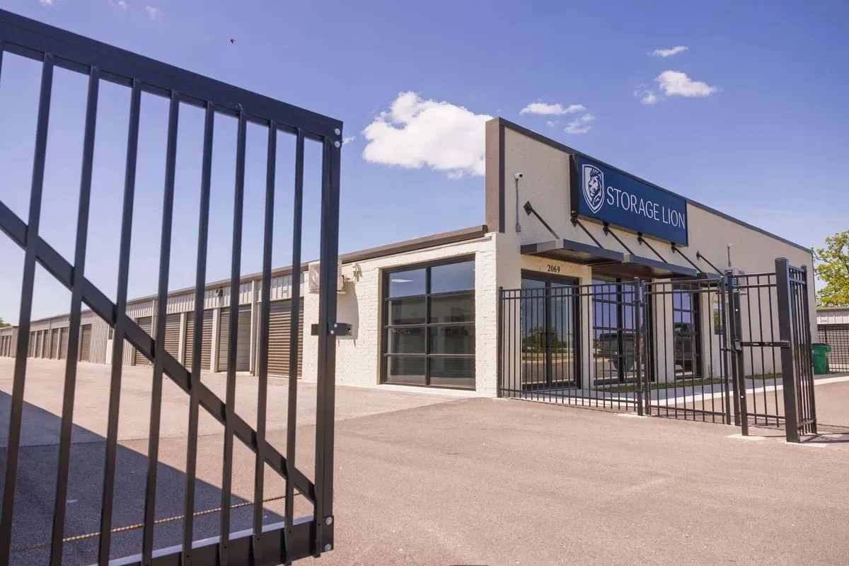 Secure gate access into self storage facility