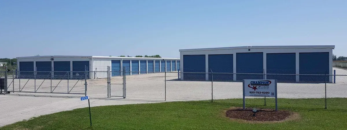 Secure gated facility with drive up self storage access