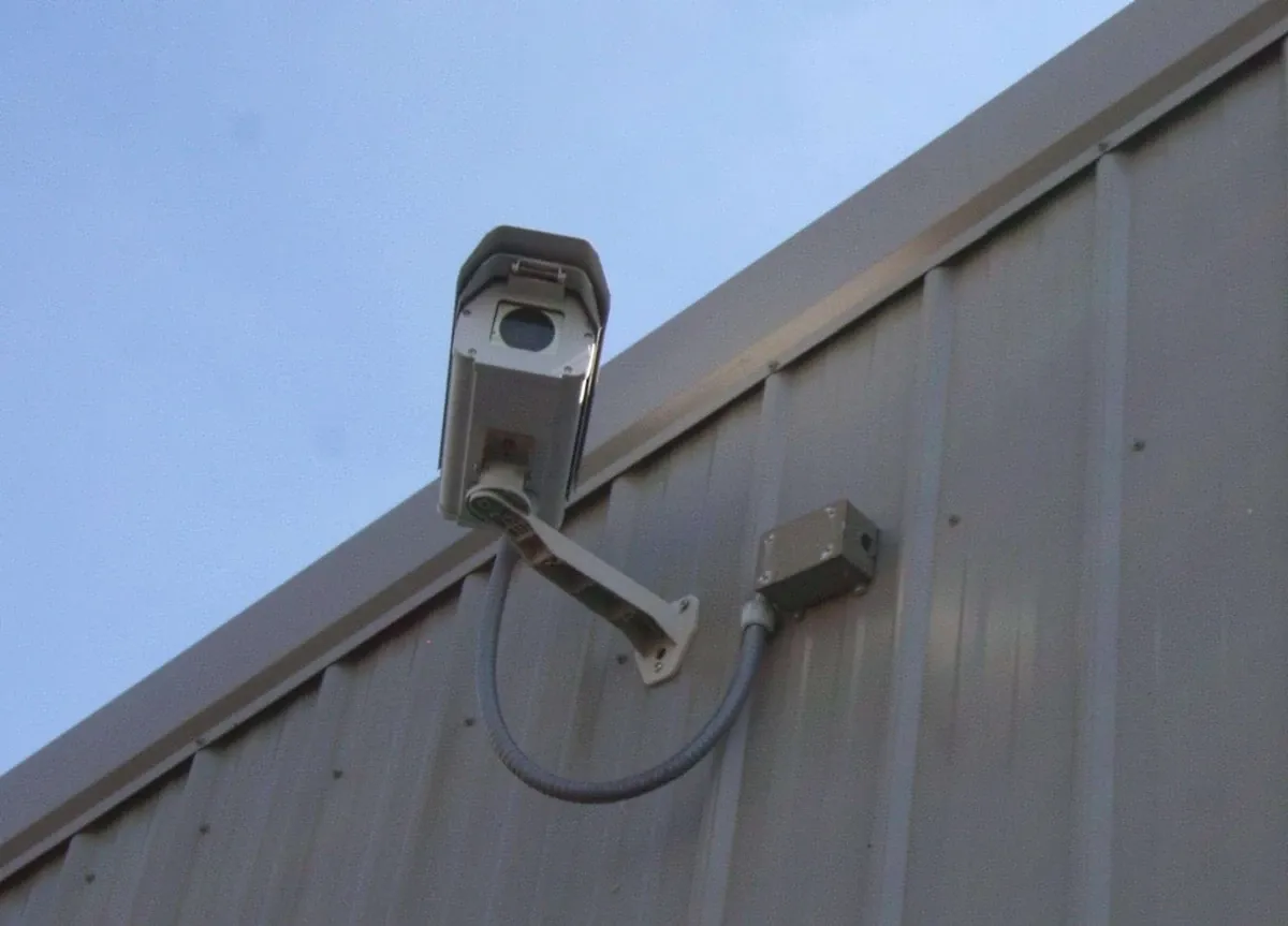 Security cameras at self storage facility