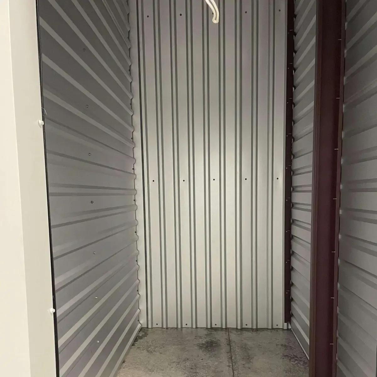 inside of a small storage unit