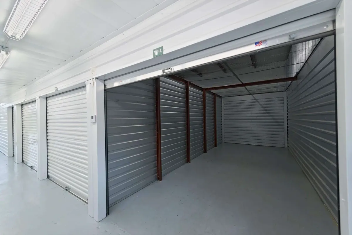 large and clean climate-controlled storage unit
