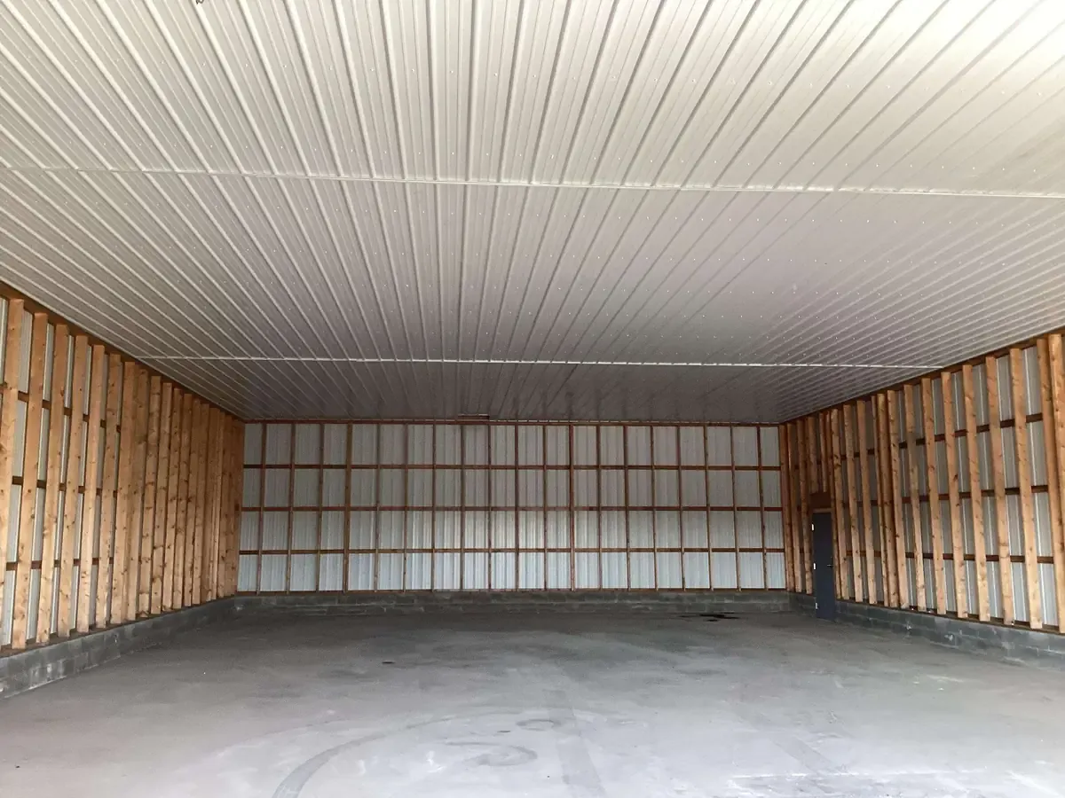 large drive up storage unit interior