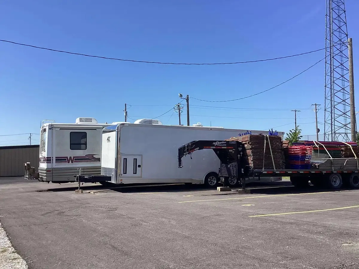 outside parking on paved lot
